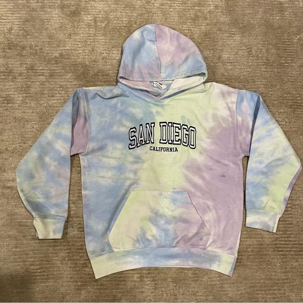 Youth San Diego Tie Dye Hooded Sweatshirt